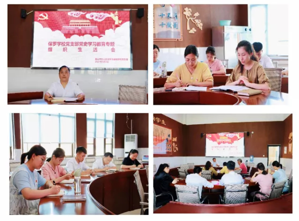 我校党支部举行“党史学习教育专题组织生活会”