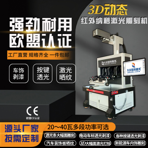 大幅面3D激光镭雕机如何重塑汽车美学