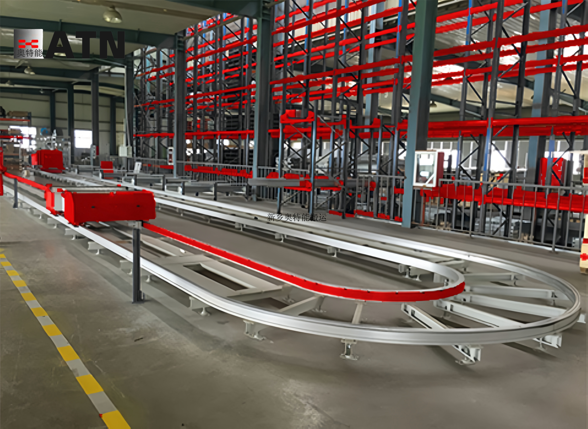 环形轨道子母摆渡车