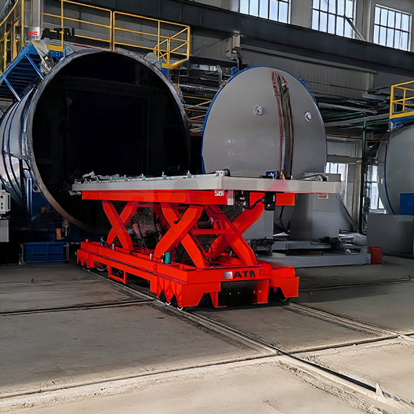 奥特能真空退火炉电动轨道摆渡车：冶金行业的创新助力