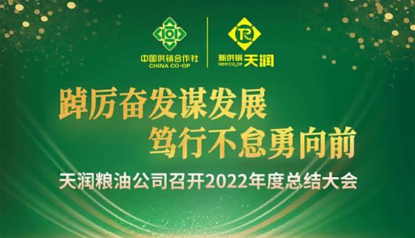 踔厉奋发谋发展·笃行不怠勇向前| 天润粮油公司召开2022年度总结大会