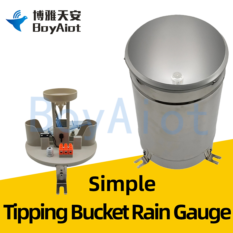 BOY-YL05-1-XR Simple tipping bucket rain gauge 