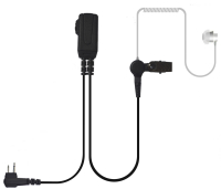 PTE-800单线监听空气导管耳机透明导管 可拆卸更换 适配头盔及面罩 定制接头 PTT 适配任何对讲机