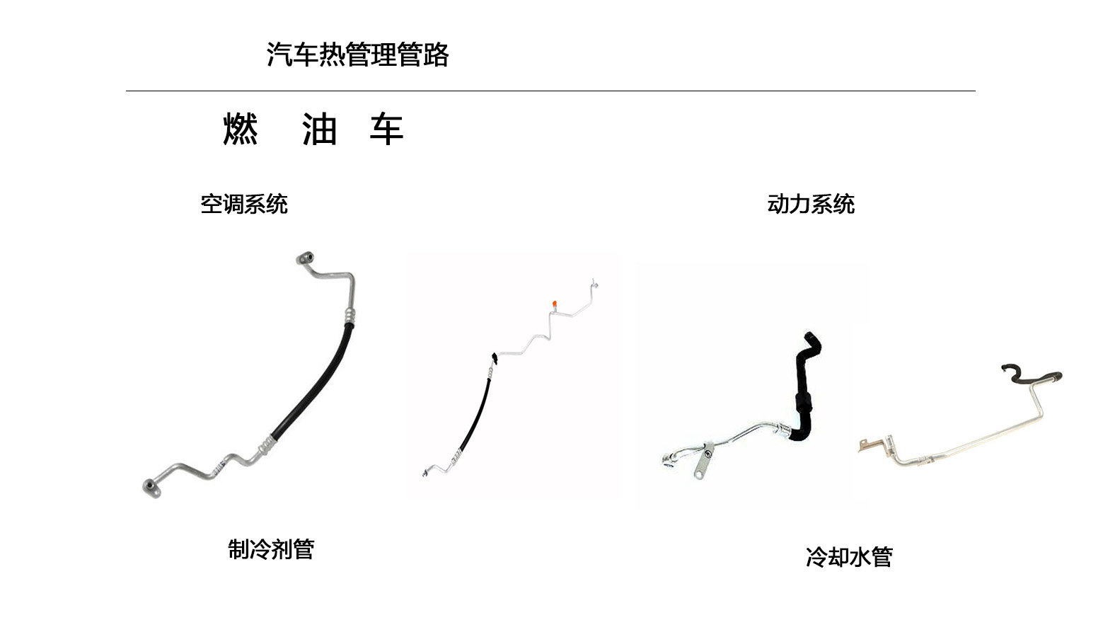 燃油車制冷劑管冷卻水管