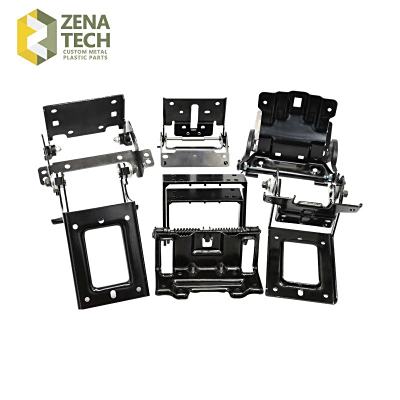 多结构新能源汽车副仪表板弹簧扶手箱悬停铰链总成