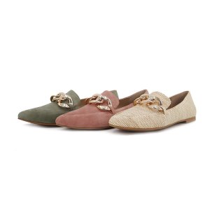 Fashion Leather Ballet Flats Women Shoes Manufacturers