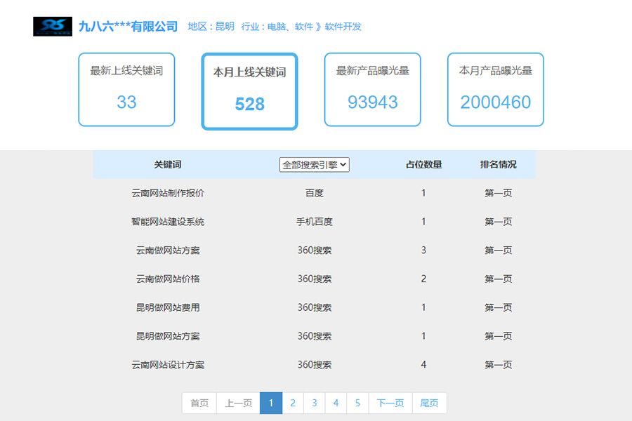 软件行业seo排名案例