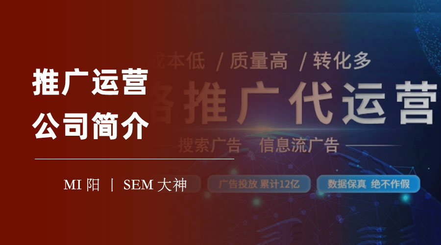 推广运营公司简介 - 让你的品牌更具营销价值