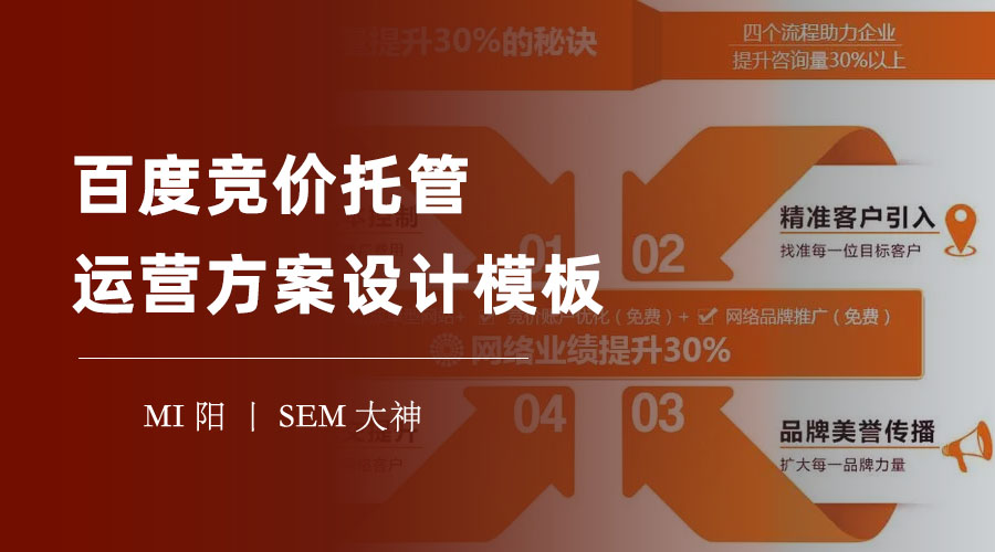 百度竞价托管运营方案设计模板：如何分析、优化和管理你的竞价账户，避免常见的问题和风险