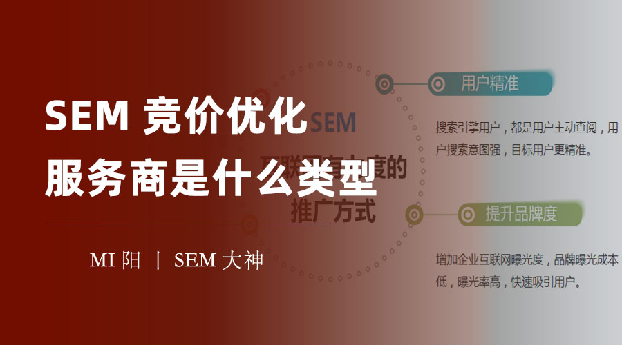 SEM竞价优化服务商是什么类型？你可能错过了最好的合作伙伴！