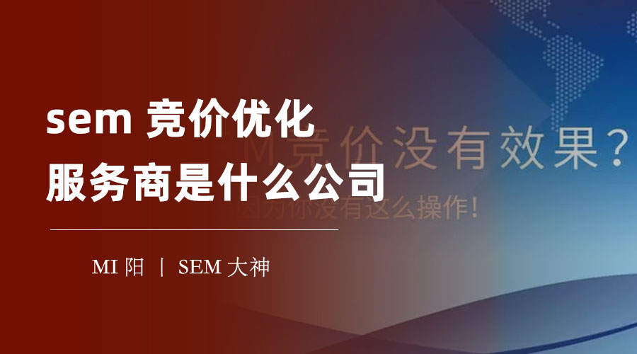 sem竞价优化服务商是什么公司？它们能让你的广告投放更精准、更高效、更有回报！