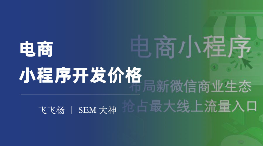 电商小程序开发价格：不同开发方式的价格差异和优缺点