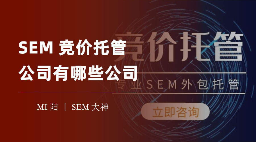 SEM竞价托管公司有哪些公司？如何选择一个合适的SEM竞价托管合作伙伴？