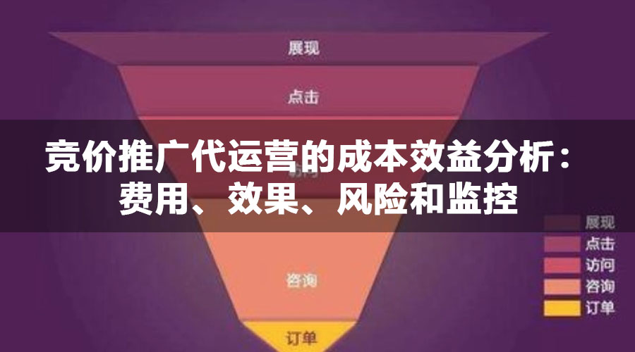 竞价推广代运营的成本效益分析：费用、效果、风险和监控
