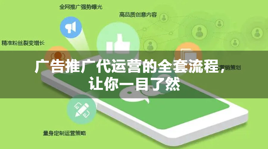 广告推广代运营的全套流程，让你一目了然
