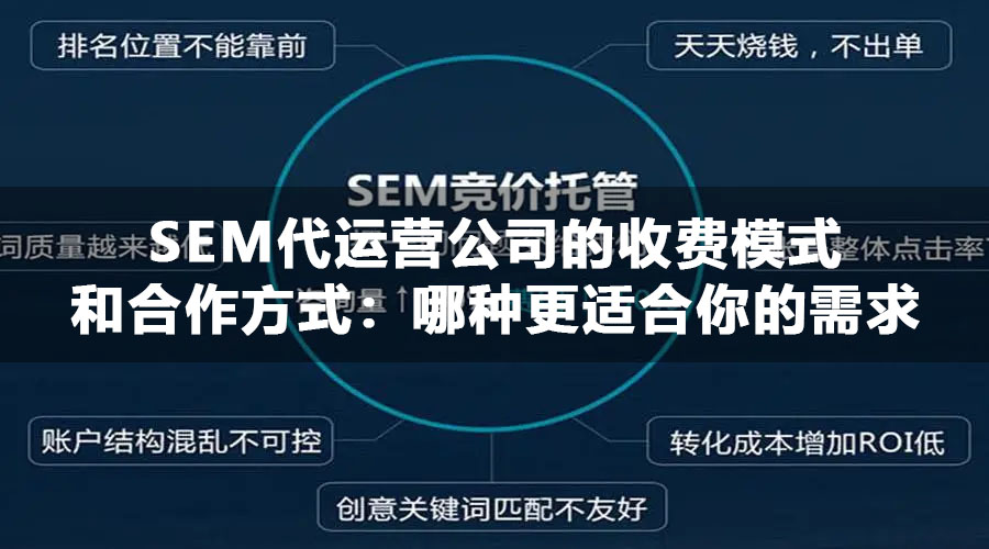SEM代运营公司的收费模式和合作方式：哪种更适合你的需求