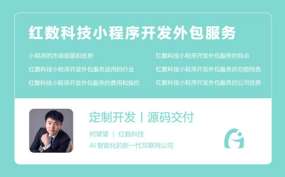 红数科技小程序开发外包服务