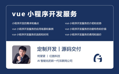 vue小程序开发服务