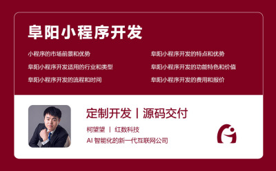 阜阳小程序开发