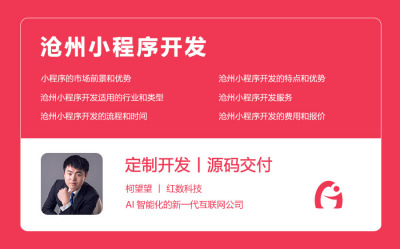 沧州小程序开发