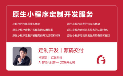 原生小程序定制开发服务
