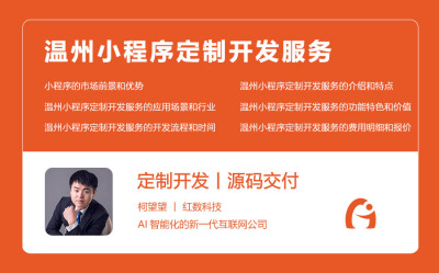 温州小程序定制开发服务