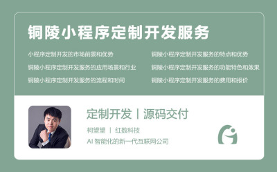 铜陵小程序定制开发服务