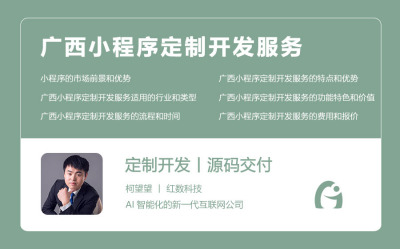 广西小程序定制开发服务