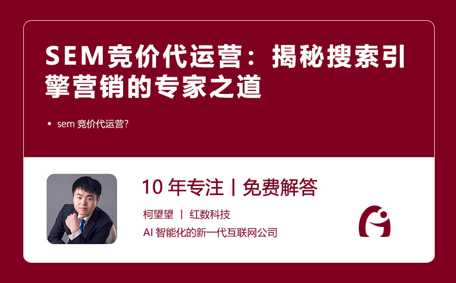 SEM竞价代运营：揭秘搜索引擎营销的专家之道