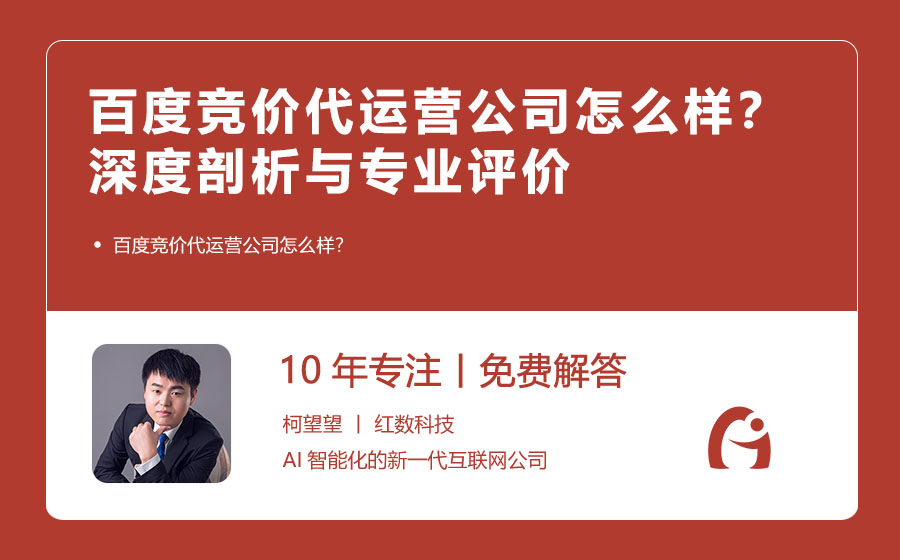 百度竞价代运营公司怎么样？深度剖析与专业评价