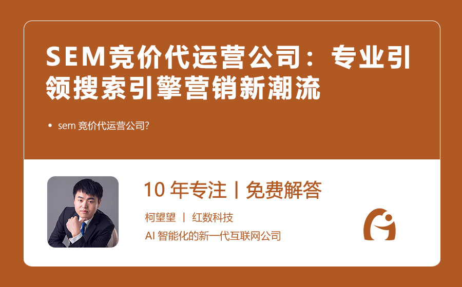 SEM竞价代运营公司：专业引领搜索引擎营销新潮流