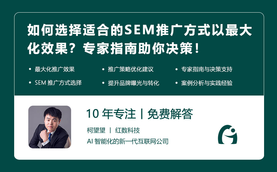 如何选择适合的SEM推广方式以最大化效果？专家指南助你决策！
