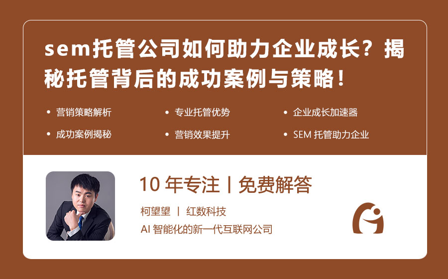 sem托管公司如何助力企业成长？揭秘托管背后的成功案例与策略！