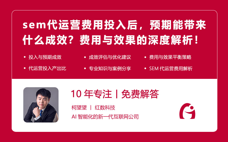 sem代运营费用投入后，预期能带来什么成效？费用与效果的深度解析！