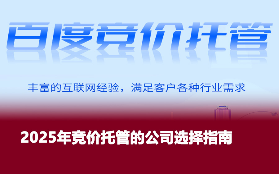 2025年竞价托管的公司选择指南