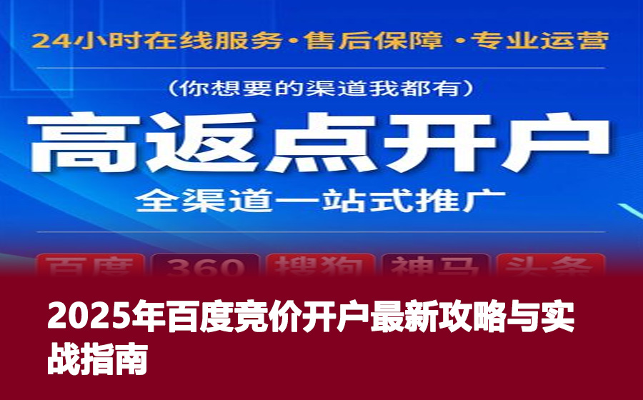 2025年百度竞价开户最新攻略与实战指南