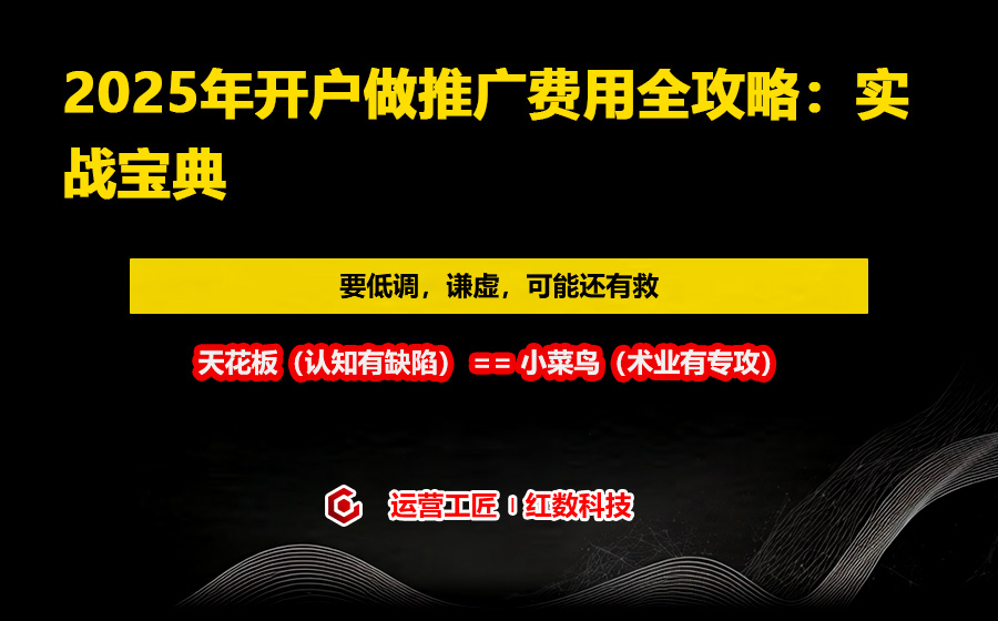2025年开户做推广费用全攻略：实战宝典