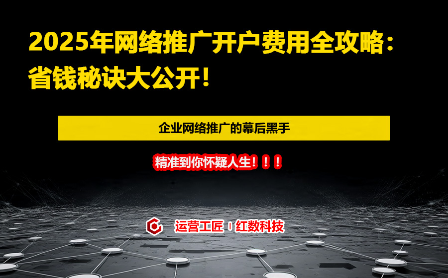 2025年网络推广开户费用全攻略：省钱秘诀大公开！
