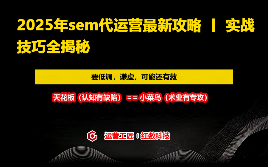 2025年sem代运营最新攻略 丨 实战技巧全揭秘