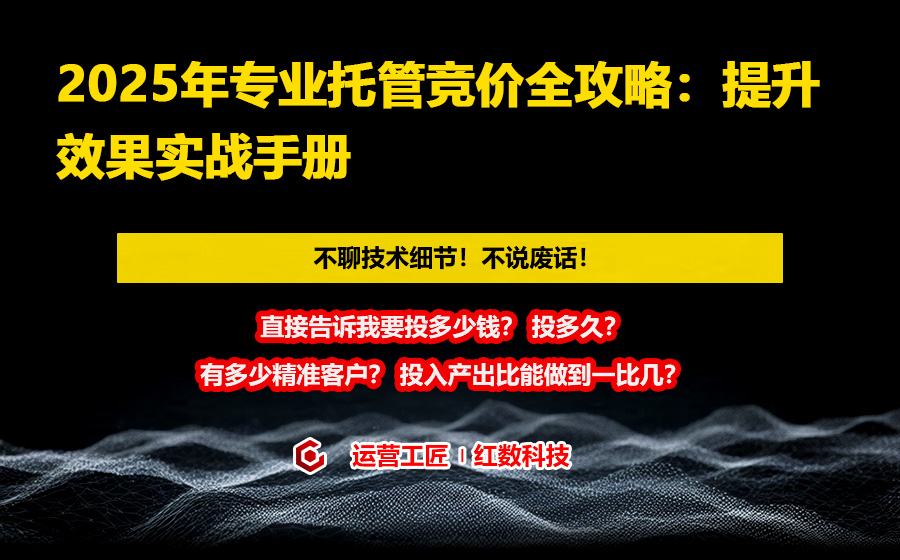 2025年专业托管竞价全攻略：提升效果实战手册
