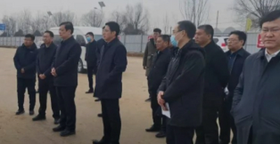 运城市领导现场指导临猗县道路及连接线工程工作