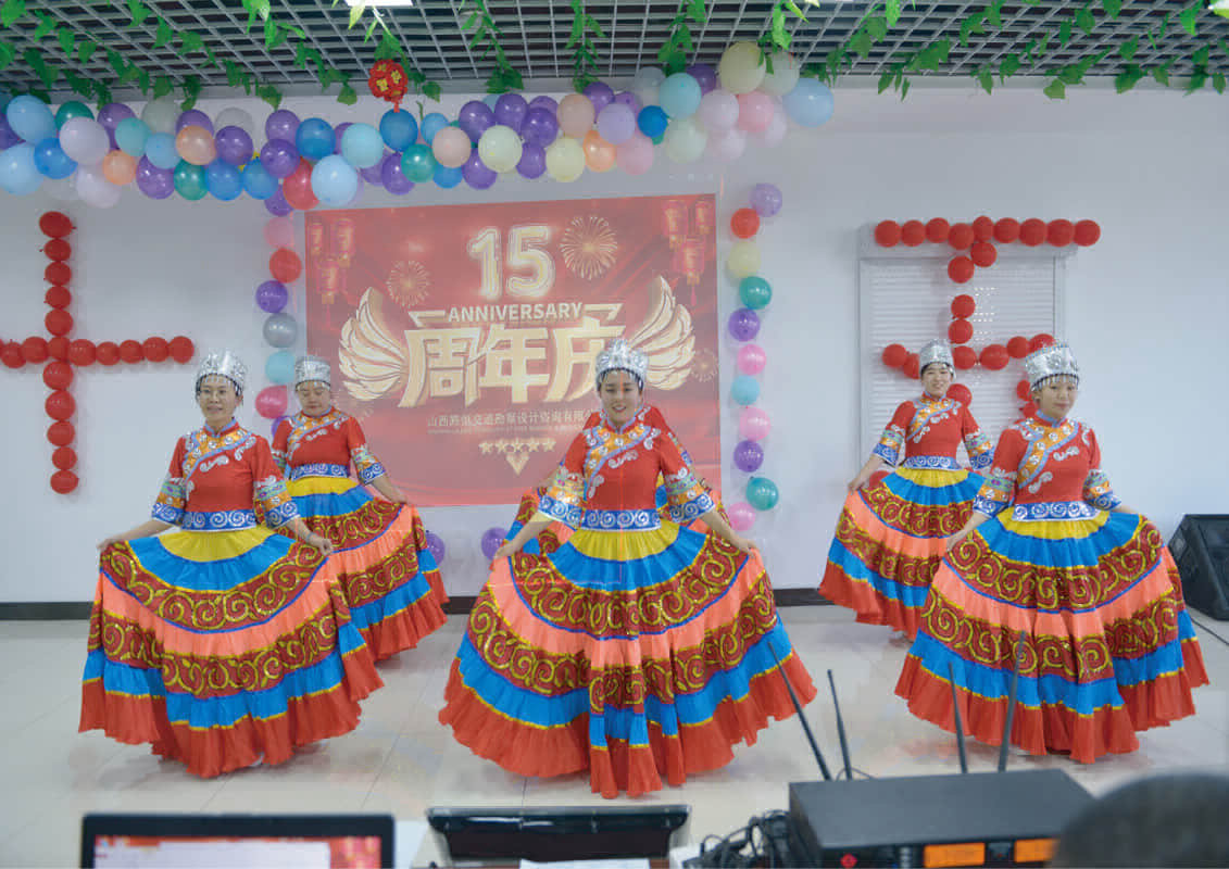 公司十五周年庆晚会生产经营部开场舞表演