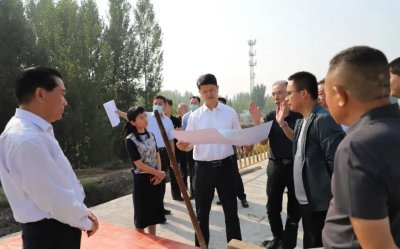 临汾市委副书记、洪洞县委书记黄巍深入滨河东路北延工程调研指导