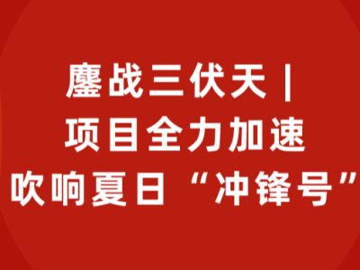 鏖战三伏天 | 项目全力加速 吹响夏日“冲锋号”