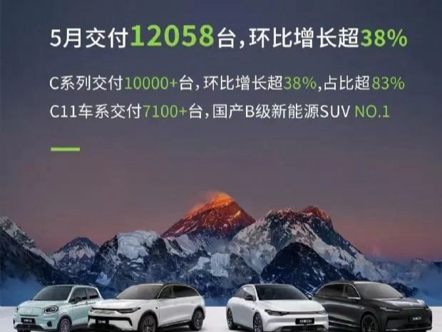 2023年5月新能源汽车销量排行