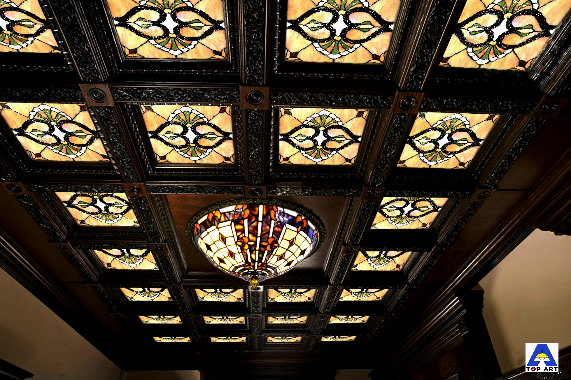 Lobby grille ceiling