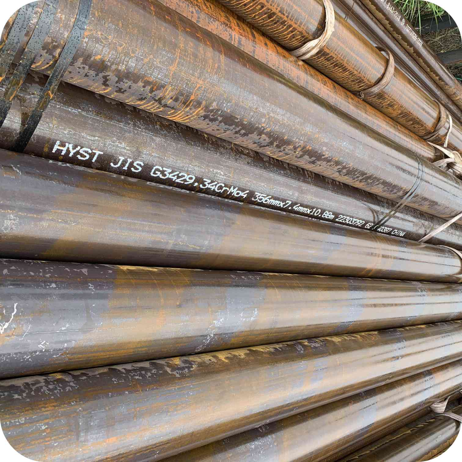 JIS G3429 标准 STH22 合金材质高压气瓶用无缝钢管