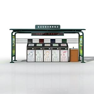 Garbage sorting booth series