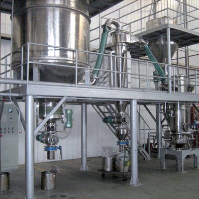 Vulcanization bed type airflow crusher