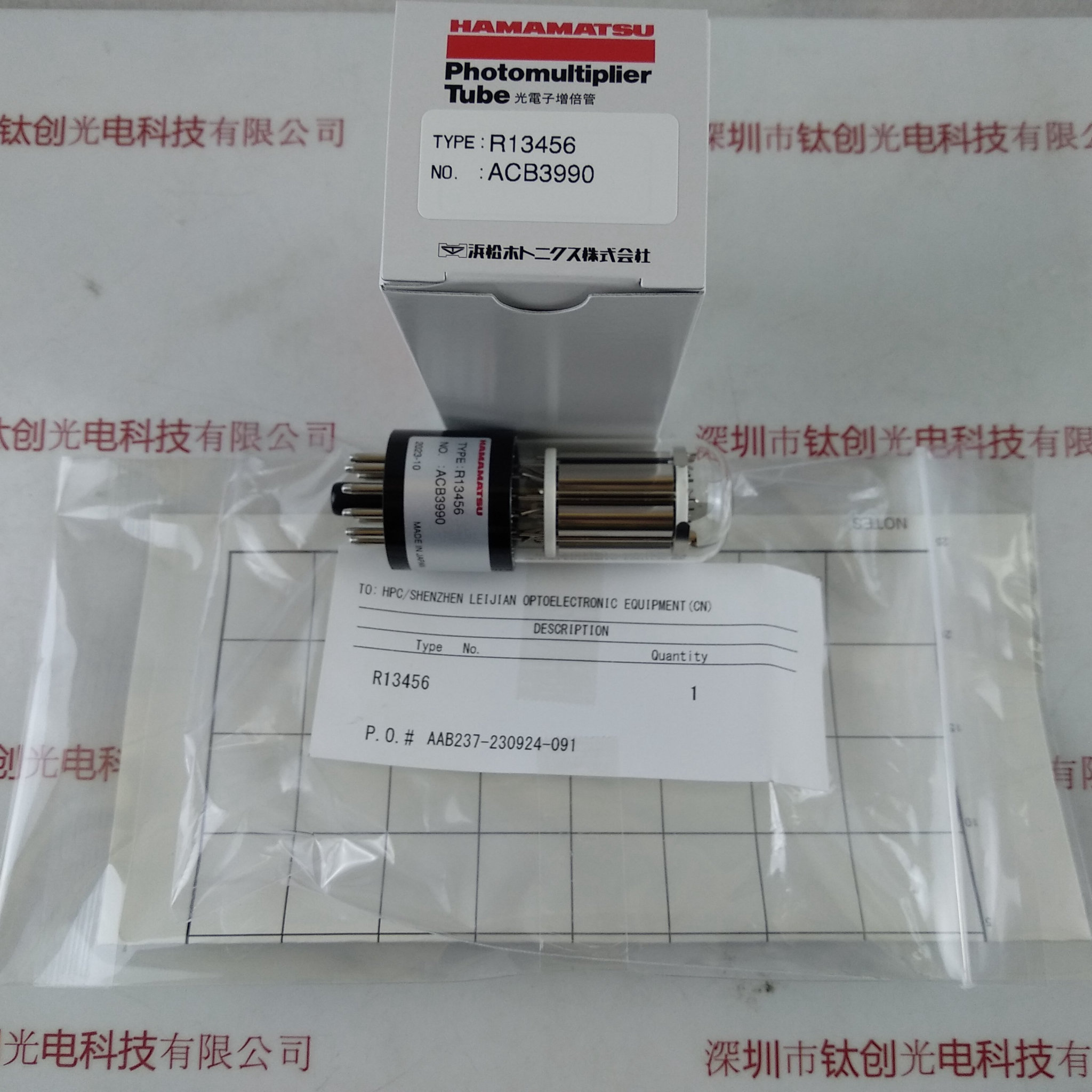 HAMAMATSU滨松 光电倍增管 R13456